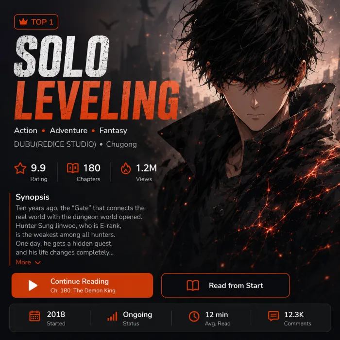 Solo Leveling — featured on QTOON
